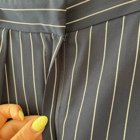 BABATON Modesto Pant Pinstripe, high-waisted trouser Navy / White size 10 - Picture 8 of 10